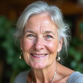 Portrait of Elara Vance, founder of PrulDeniquor, smiling gently
