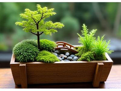 Margaret's vibrant miniature moss garden project